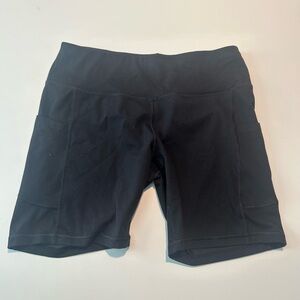 IUGA Women's Bike Shorts Pockets Black XLarge